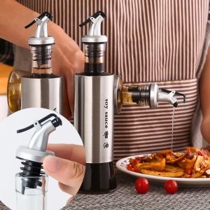 Nắp Vòi Rót Thông Minh Cho Chai Dầu Mắm – Set 2 Nắp – Chống Rò Rỉ Tự Đóng Có Lỗ Cân Bằng Áp Xuất