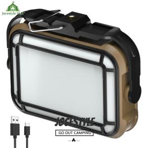 [Jocestyle Mall]ไฟทำงานแสงอาทิตย์ไฟกลางแจ้งแสง USB ชาร์จไฟฉุกเฉิน Worklight IPX4 Waterproof Mobile Power Bank สำหรับไฟดับ