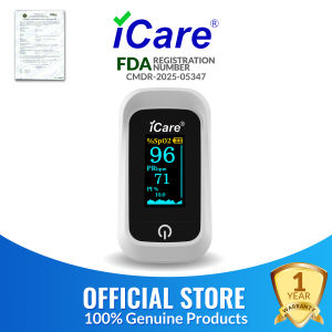 iCare OX001 Fingertip Pulse Oximeter with (SpO2)Blood Oxygen Saturation Monitor Pulse Rate and Perfusion Index