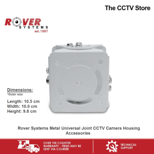 Rover Systems 10.5 cm x 10.0 cm x 9.8 cm Metal Universal Joint CCTV Camera Housing Accessories