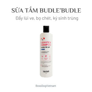 Dầu tắm trị ve rận cho cún  BudleBudle -  Tiêu diệt và đẩy lui ve bọ chét -  Đặc biệt: không có tác dụng phụ | BossDog