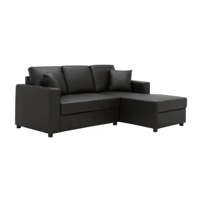 INDEX LIVING MALL โซฟา PVC L-shape รุ่นจอร์จ
