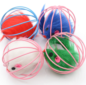 Đồ chơi Mèo bóng chuột trong lồng sắt vui nhộn (mẫu mới) - Hara Pet Store