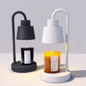 Candle Warmer Lamp Adjustable Light Control Small Size Melting Wax Lamp Aromatherapy Lamp Candle Fragrance Dimmable Scented Wax Melter Warming Lamps No Smoke Compatible with Various Candle Jars Bedside Bedroom Timer Light Suitable For Decor Gifts