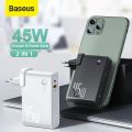 Củ sạc nhanh kiêm pin sạc dự phòng 45W Baseus GaN Power Station 2in1 10000mAh. 