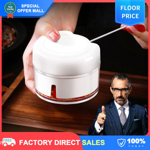 【Creative】Mini Food Chopper Manual Hand Pull Garlic Grinder Onion Ginger Crusher Vegetable Shredder Fruit Meat Masher Cutter