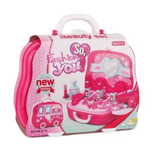 8T 008-917A Mainan Make Up Anak Perempuan 1 Set Koper Beauty Playset 3in1 Mainan Makeup Anak Perempuan