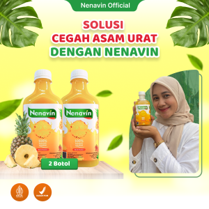 Nenavin Cuka Nanas Original 2 Botol Solusi Asam Urat BPOM
