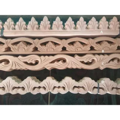 Ornamen Ukir Jepara Kayu Mahoni Tempel. Asli Buatan Rumahan Jepara