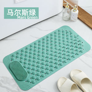 【APEX】Bathtub Mat Bath Mats 39*73cm Non Slip Shower Mat with with Feet Massage and Drain Holes