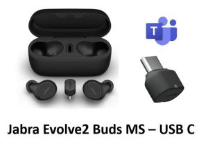 Jabra Evolve2 Buds UC or MS ANC Wireless Bluetooth Earbuds - 2 Year Local Warranty