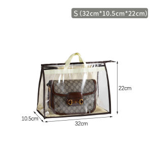 Transparent Handbag Storage Bag Dust Proof Bag Protector Hanging Bag Pouch Wardrobe Bag Purse Organizer