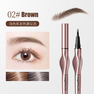 2026 nes Dorisna Dual-Forked Tip Wild Eyebrow Pencil Long Lasting Easy To Grip Eyebrow Tattoo Waterproof Thin Liquid Lying Silkworm Brow Pen Korean Makeup