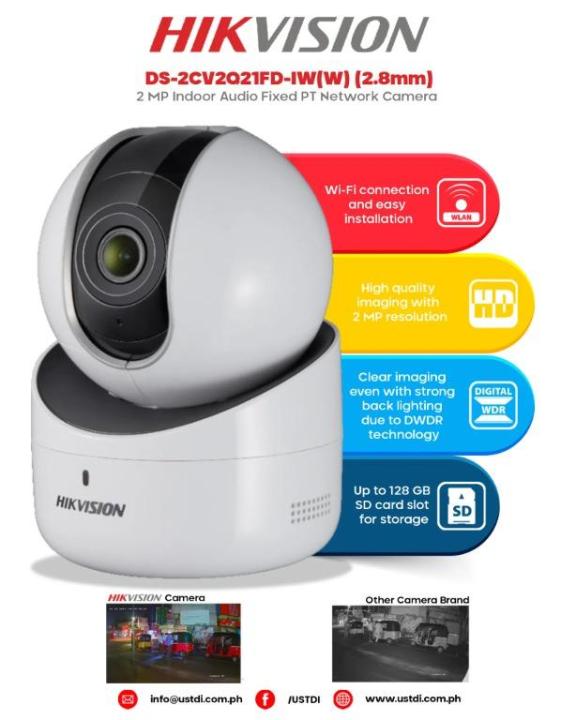 1080P 2MP HIKVISION DS-2CV2Q21FD-IW Q1 CCTV WiFi 1080P 2MP Network PTZ ...