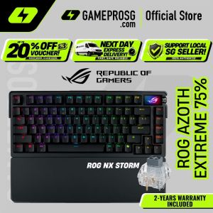 ASUS ROG Azoth Extreme Wireless Gaming Keyboard – 75% Tri-Mode Hot-Swappable OLED Touchscreen & 8K Polling Rate