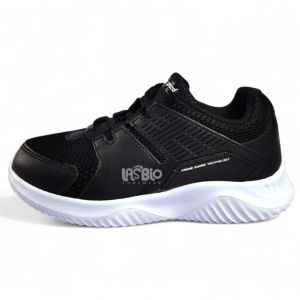 Homyped Sepatu Sneakers Sekolah Anak Remaja Hitam Putih