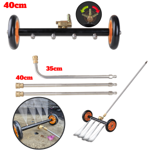 Dung Cụ Rửa Gầm Xe 4 Béc Phun Mẫu Mới Điều Chỉnh Hướng 40cm Kèm Thanh Nối Dài