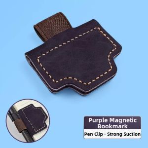 GORGE Multifunctional ic Leather Bookmark Colorful ic Buckle ic Page Clips Creative High Appearance Page Divider For Bookworm