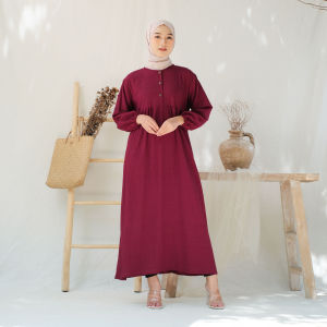 GAMIS CRINKLE AIRFLOW TERBARU DAN TERMEWAH GAMIS PUTIH ALUNA TERLARIS SAAT INI 2023