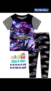 Setelan Baju Tidur Anak Mobile Legend PJMS478