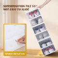 Large size shoe box foldable storage box stackable shoe rack organizing lalagyan ng sapatos. 