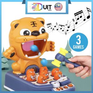 DM Permainan Ketuk Bola Toy Kids Children Kanak-Kanak Song Music Lights Educational Learning Ball Launching Pounding Hammer Target Fun Game