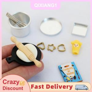 QIXIANG1 1 Bộ mô hình nhà búp bê nhà bếp thu nhỏ phụ kiện nội thất búp bê tự làm