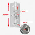 Bản lề tự động, bản lề inox, gập lò xo, cửa hợp kim nhôm, cửa gỗ, bản lề gắn trên bề mặt, vỏ có thể tháo rời lá rời. 