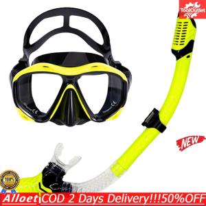 [ToolOutlet]Premium Dry Snorkel Set with Anti-Fog Mask - Essential for Diving and Snorkeling Enthusiasts