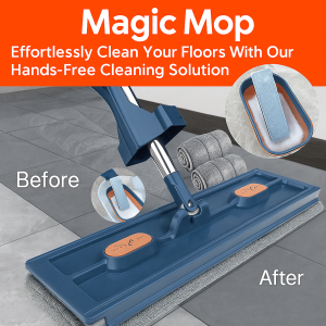 New style large flat mop Clean Wood Floor Hand Free Tote New style large flat mop