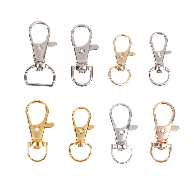 10pcs Metal Clasps Lobster Dog Collar Keychain Swivel Trigger Clips Snap  Hook