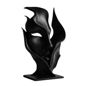 CANGI8 3D Printed Half Face Sculpture Artistic Sense Statue Facial Ornaments Funny Figurine Art Ornaments Home