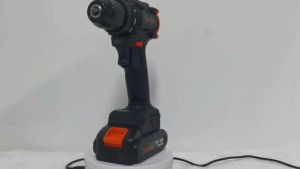21V Electric Screwdriver 80NM Cordless Drill Set Impact Wrench With Accessory ToolBox