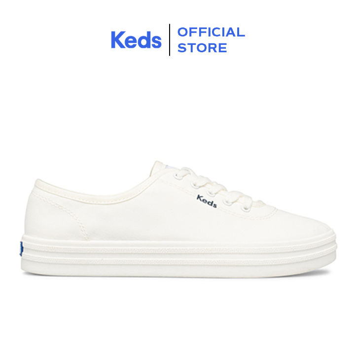 Keds White Fabric Sneakers Keds Keds Champion Slip On, Sneaker
