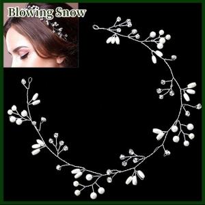 Blowing Luxury Wedding Bridal Rhinestone Faux Headband Tiara Hair Headpiece