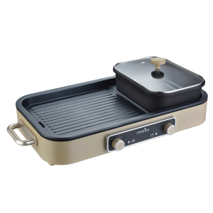 MORRIES MS-2688BGDH 2-IN-1 BBQ HOT POT GRILL