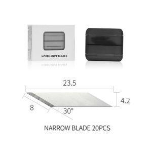 Carbon Steel Wide Blade Narrow Blade DSPIAE DK-B01 DK-B01 Suitable DSPIAE AT-DK Aluminum Alloy Pen Knife for Gundam Gunpla DIY Model Carving Tool