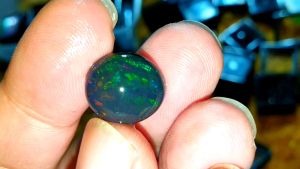 Batu Kalimaya Black Opal Solid Asli Banten Top Jarong