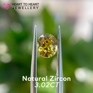 Natural Gemstone Zircon 3.02CT Oval Mix cut Fancy Yellow from Sri Lanka