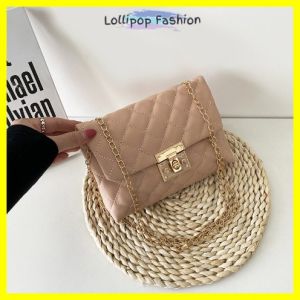 Lollipop Fashion 💝 Ready Stock 💝 Korean Women Sling Bag Casual Lady Crossbody Leather Shoulder Bags Borong Beg Tangan Wanita