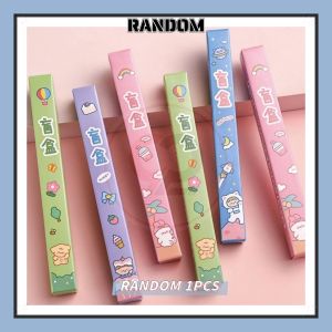 𝗦𝗨𝗥𝗣𝗥𝗜𝗦𝗘 𝗨𝗡𝗕𝗢𝗫𝗜𝗡𝗚 Cute Blind Box Pen Cartoon Black Ink Ball Pens Mystery Gift Student Kids Stationery Gifts Prize 盲盒笔