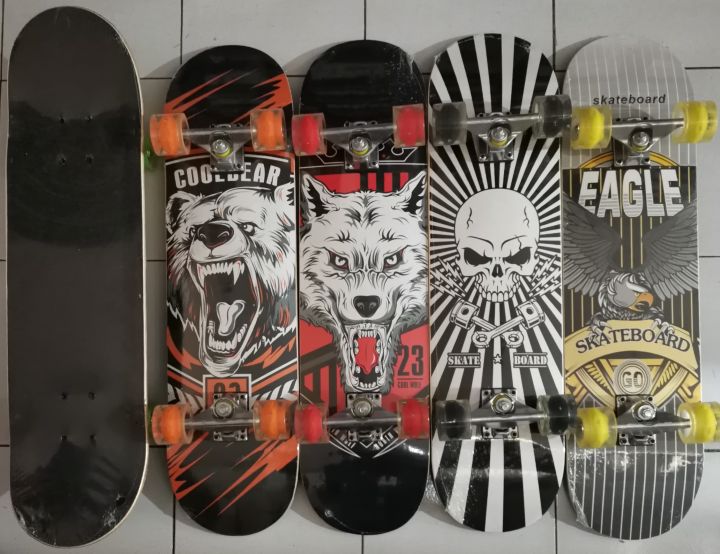 Skateboard Completo Arcobaleno - 7 Strati Acero, 80x20 Cm, Con Zaino, Per Ragazzi E Adulti (Rosa Arcobaleno)