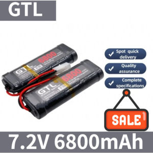 /1-8pcs GTL 7.2V battery 6800mAh NiMH battery pack RC car truck Bugibot tank ni MH Baterias grey dinner power supply Sui