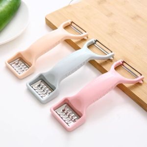 ZH371 Multifunction Stainless Fruit Vegetable Double Planing Grater Kitchen Gadget Peeler with Dual Grating Surfaces