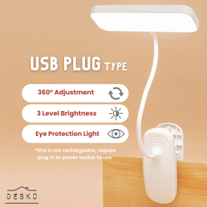 Table Lamp Study Lamp LED Desk Lamp Table Light Reading Light Reading Lamp 夹子灯