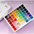 Bộ Màu Gouache HIMI Dạng Thạch 56 Màu x 30ml - Gouache Jelly Cup Chính Hãng (TẶNG GIẤY VẼ). 
