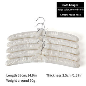 Ginca 1 PCS Thickened Hanger Boutique Sponge Satin Coat Support Core Silk Hanger Wedding Dress Bride Pants Coat Jeans