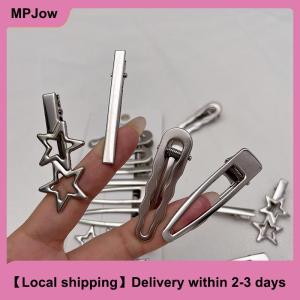 【Local shipping】 8pcs Girl Hair Pins Metal Duckbill Clip Women Hair Clips Side Bangs Female Ladies Barrettes Hair Accessories