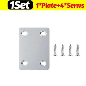 20Set Stainless Steel Flat Bracket for Wood Tables Chairs Cabinets Corner Code Fixing Brackets Furniture Repair Support Fixing