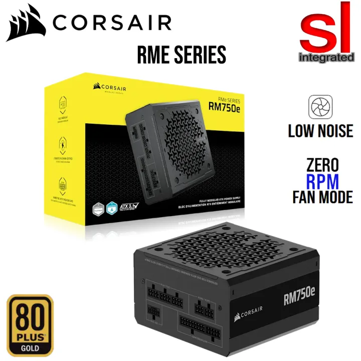 Corsair RMe Series Fully Modular Low-Noise ATX 3.1 PCIE 5.1 80 Plus Gold/Cybenetics Gold Power Supply (RM850E/RM750E/RM850E/RM1000E)